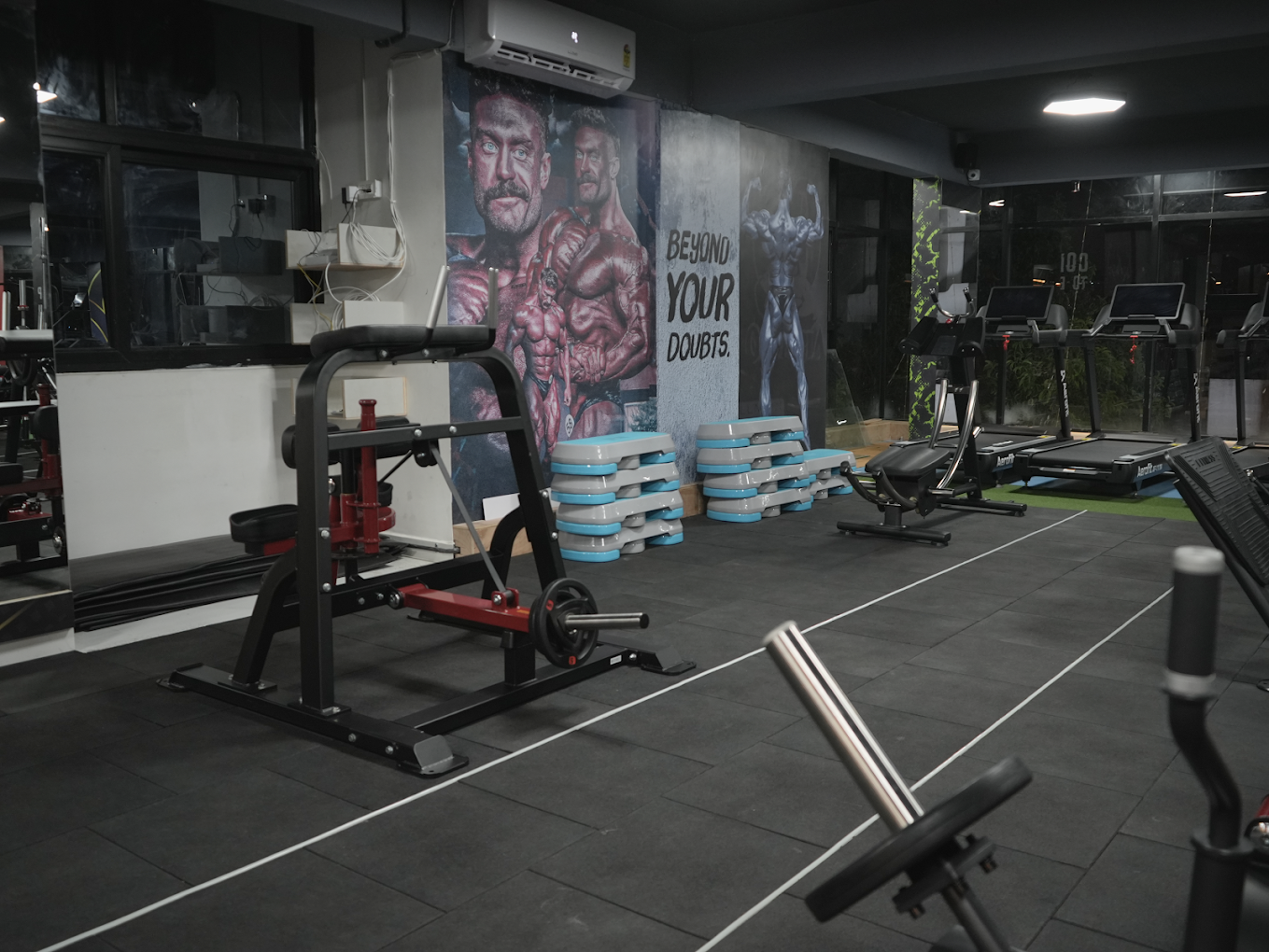 Gym wall branding final reveal by Pixels Digital Studio